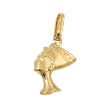 Lade das Bild in den Galerie-Viewer, Anhänger 15x10x2,5mm Nofretete glänzend 9Kt GOLD
