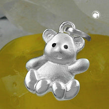 Lade das Bild in den Galerie-Viewer, Anhänger 14x10mm Bärchen matt-glänzend Silber 925
