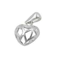 Lade das Bild in den Galerie-Viewer, Anhänger 11x10mm Herz durchbrochen Silber 925

