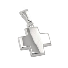 Lade das Bild in den Galerie-Viewer, Anhänger 11x11mm Kreuz glänzend Silber 925
