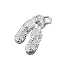 Lade das Bild in den Galerie-Viewer, Anhänger 14x4mm 1 Paar Fußballschuhe Silber 925
