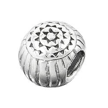 Lade das Bild in den Galerie-Viewer, Anhänger 10x8mm Perle Bead antik geschwärzt rhodiniert Silber 925
