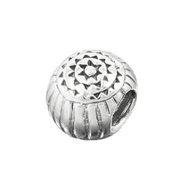 Lade das Bild in den Galerie-Viewer, Anhänger 10x8mm Perle Bead antik geschwärzt rhodiniert Silber 925
