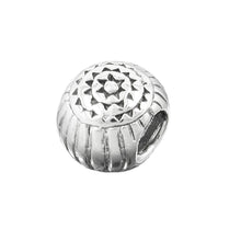 Lade das Bild in den Galerie-Viewer, Anhänger 10x8mm Perle Bead antik geschwärzt rhodiniert Silber 925
