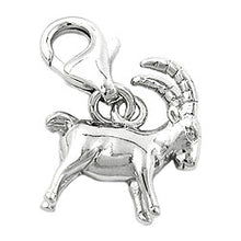 Lade das Bild in den Galerie-Viewer, Anhänger 13x12mm Charm Steinbock glänzend rhodiniert Silber 925
