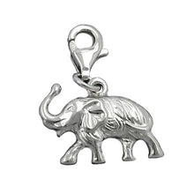 Lade das Bild in den Galerie-Viewer, Anhänger 12x16mm Charm Elefant rhodiniert Silber 925
