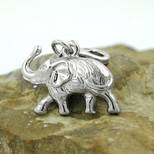 Lade das Bild in den Galerie-Viewer, Anhänger 12x16mm Charm Elefant rhodiniert Silber 925
