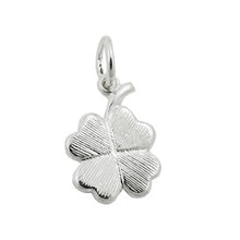 Lade das Bild in den Galerie-Viewer, Anhänger 13x10mm Kleeblatt matt-glänzend Silber 925
